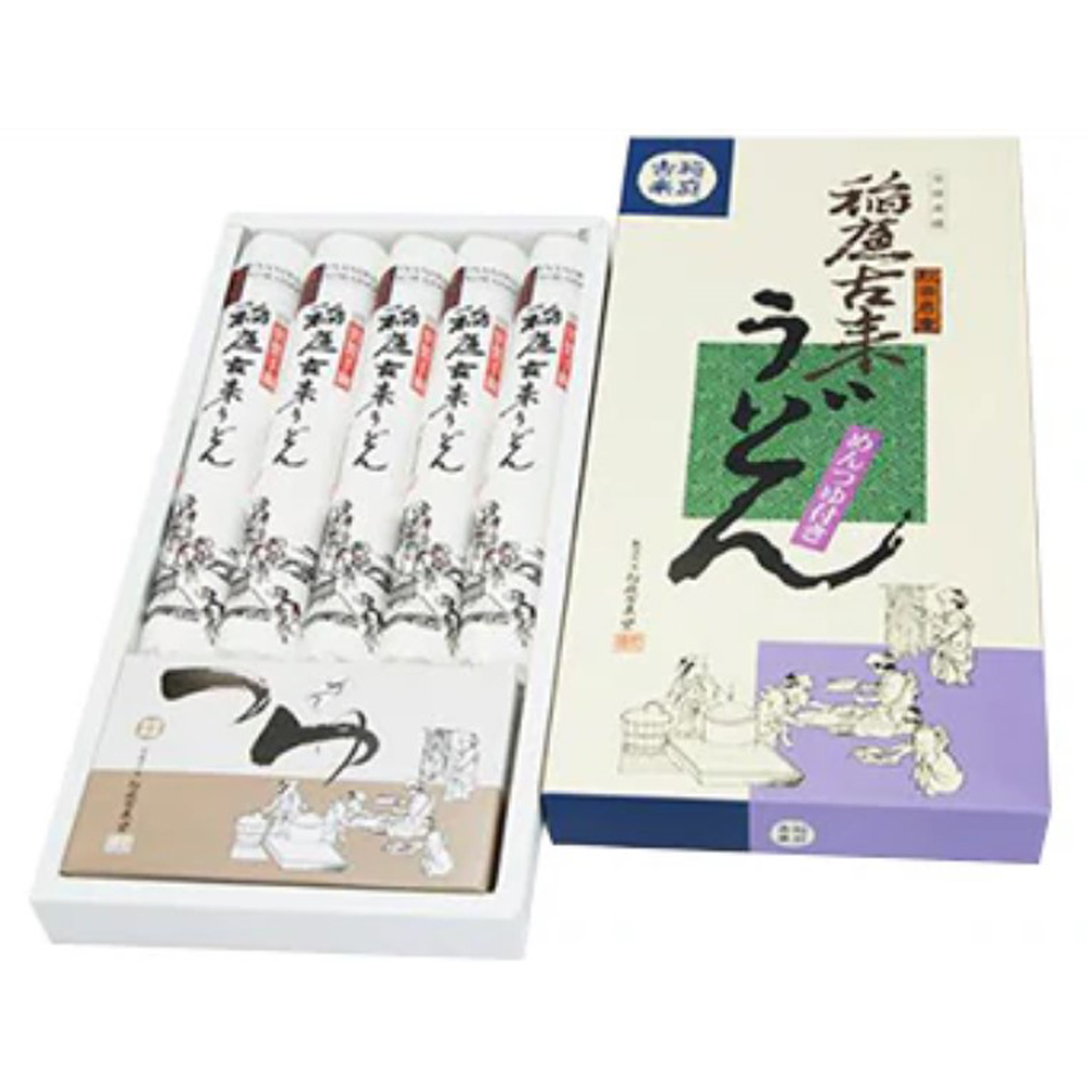 稲庭古来うどん 紙箱入りたれ付き750g