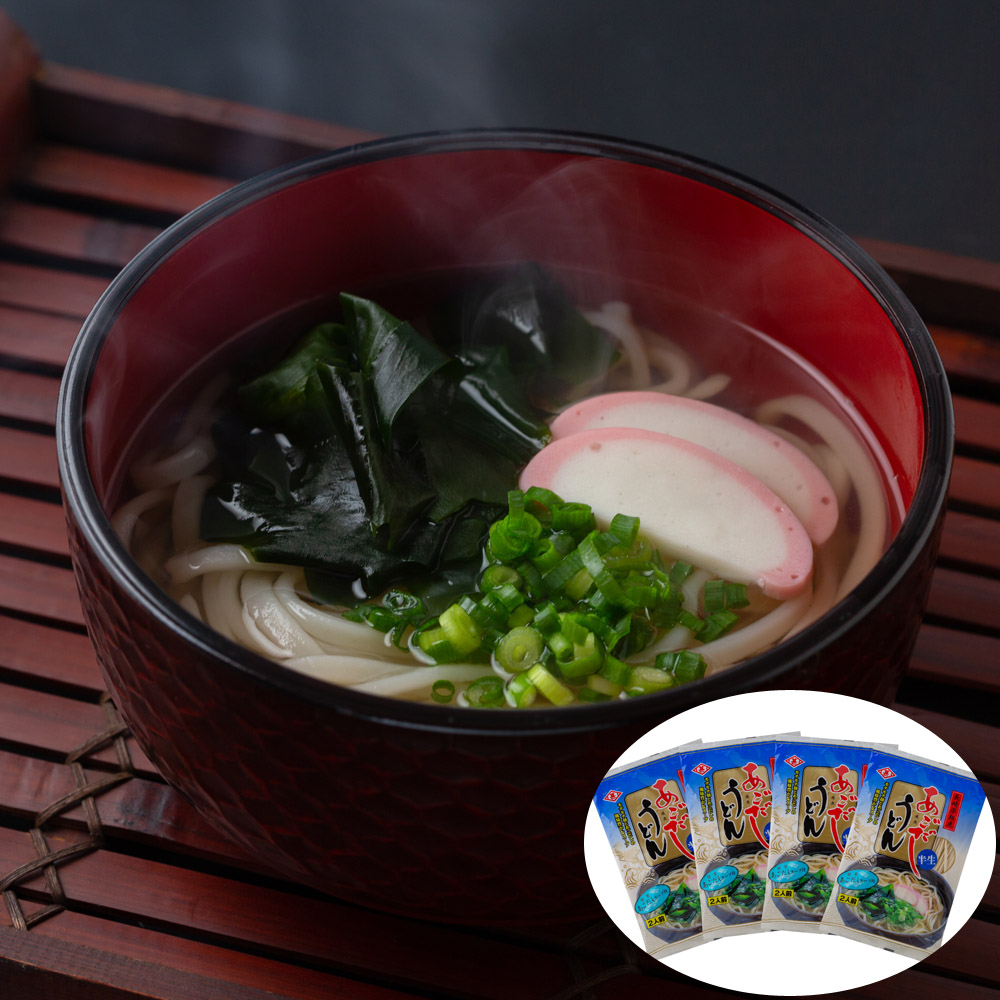 あごだしうどん 4袋 (1袋200g (めん180g) スープ付