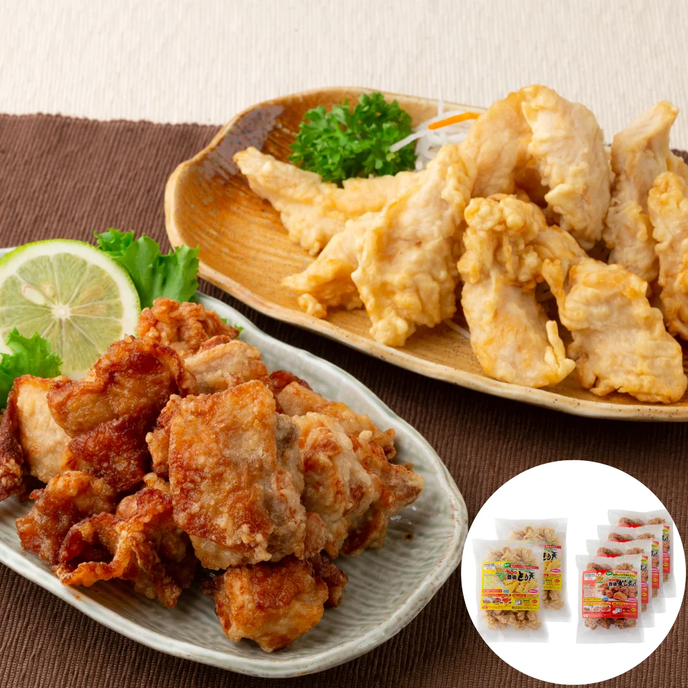 大分名物 豊後 とり天&唐揚げセット (とり天500g 唐揚げ300g×2)×2