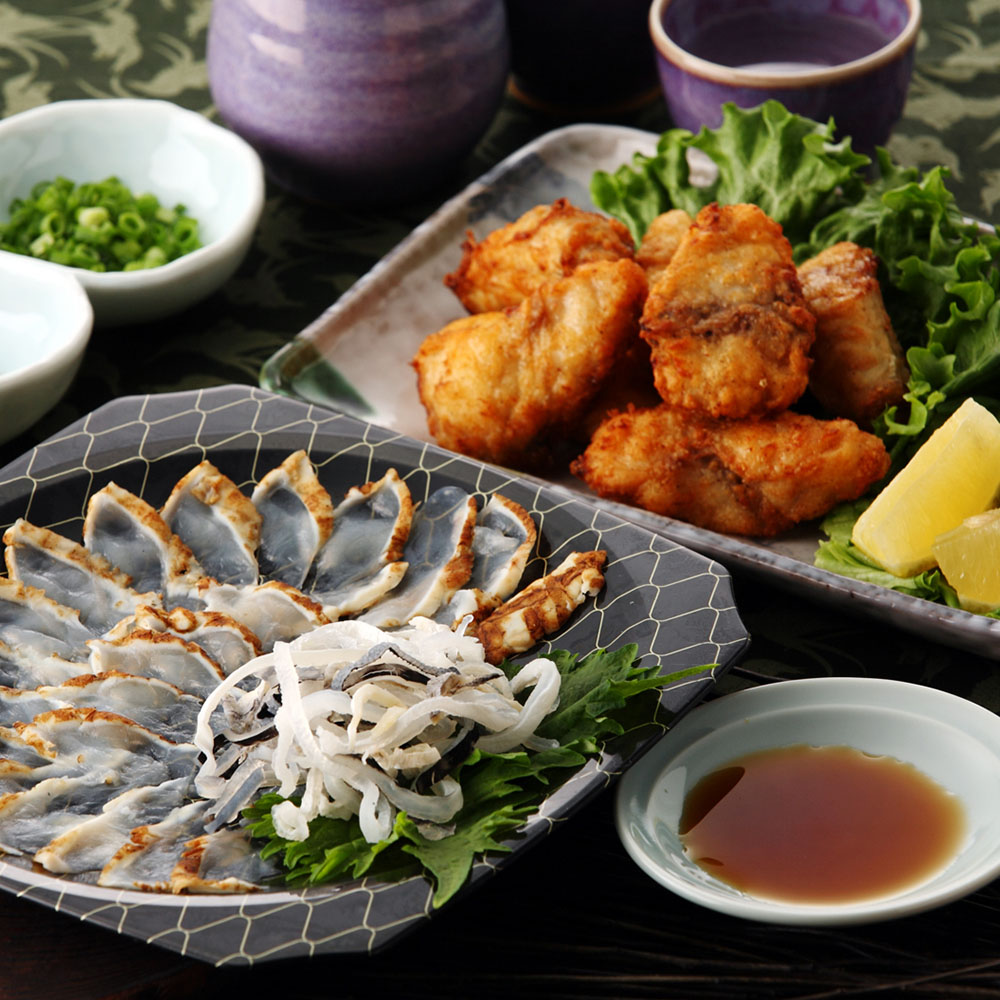 大分豊後産とらふぐ炙り&唐揚げ
