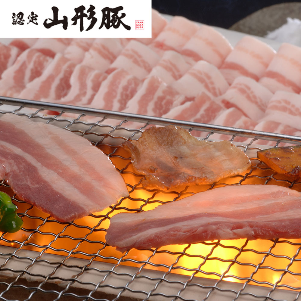 山形県食肉公社認定 山形豚 バラ焼肉(600g)