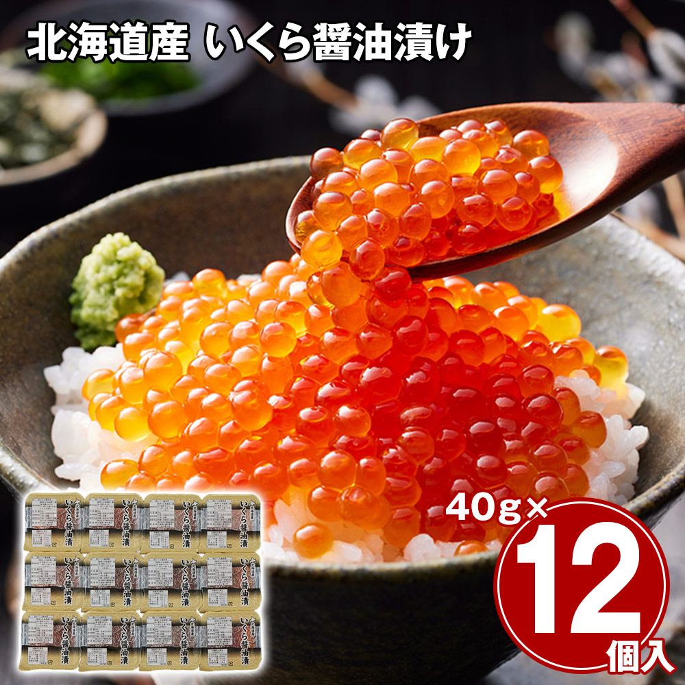 北海道産 いくら醤油漬け 40g×12