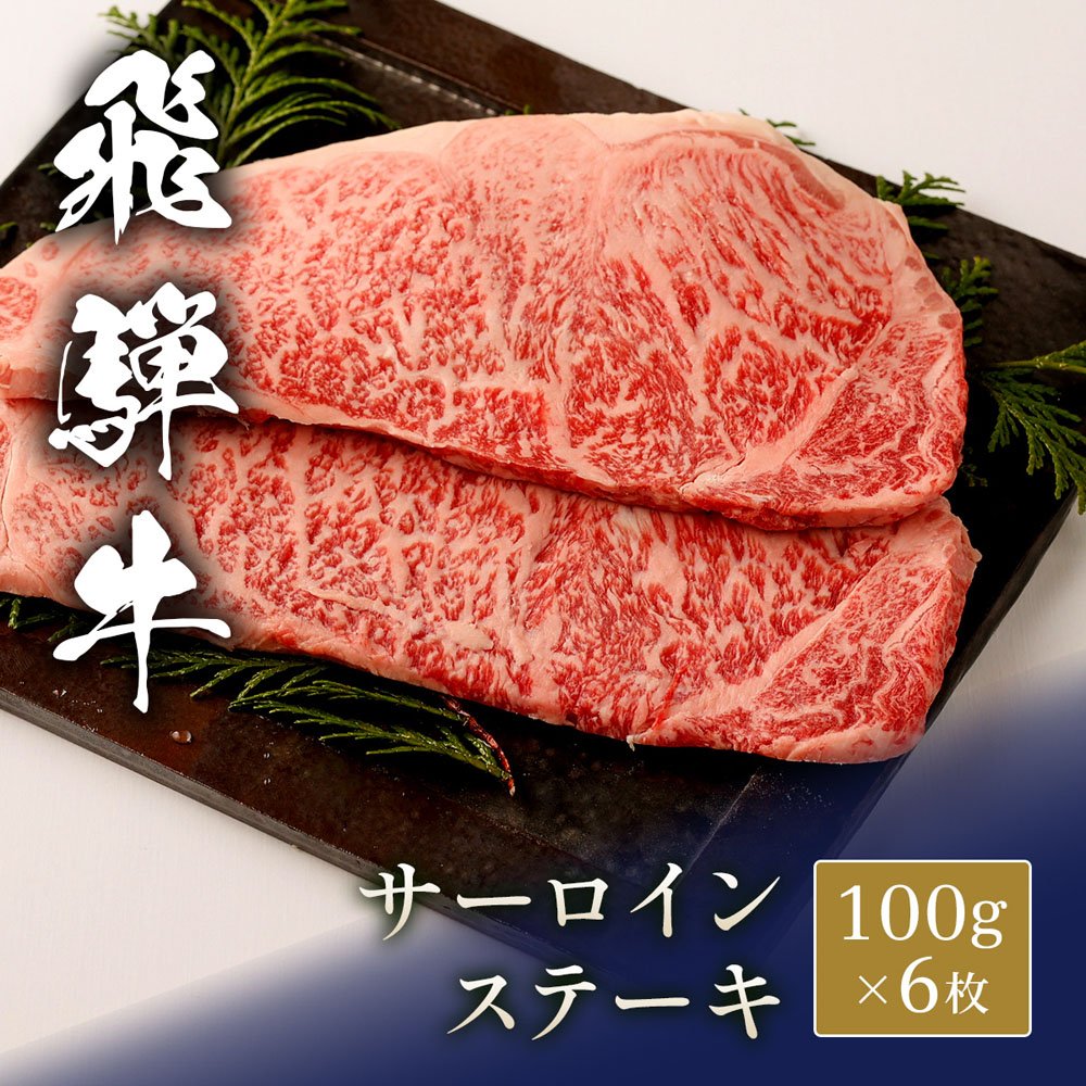 飛騨牛 ステーキ サーロイン 100g x 6枚