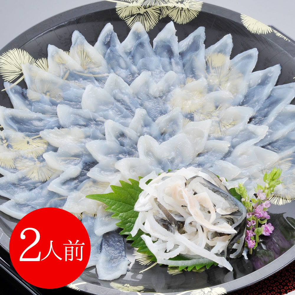 福岡 「ふく太郎本部」 とらふく刺身セット(2人前)
