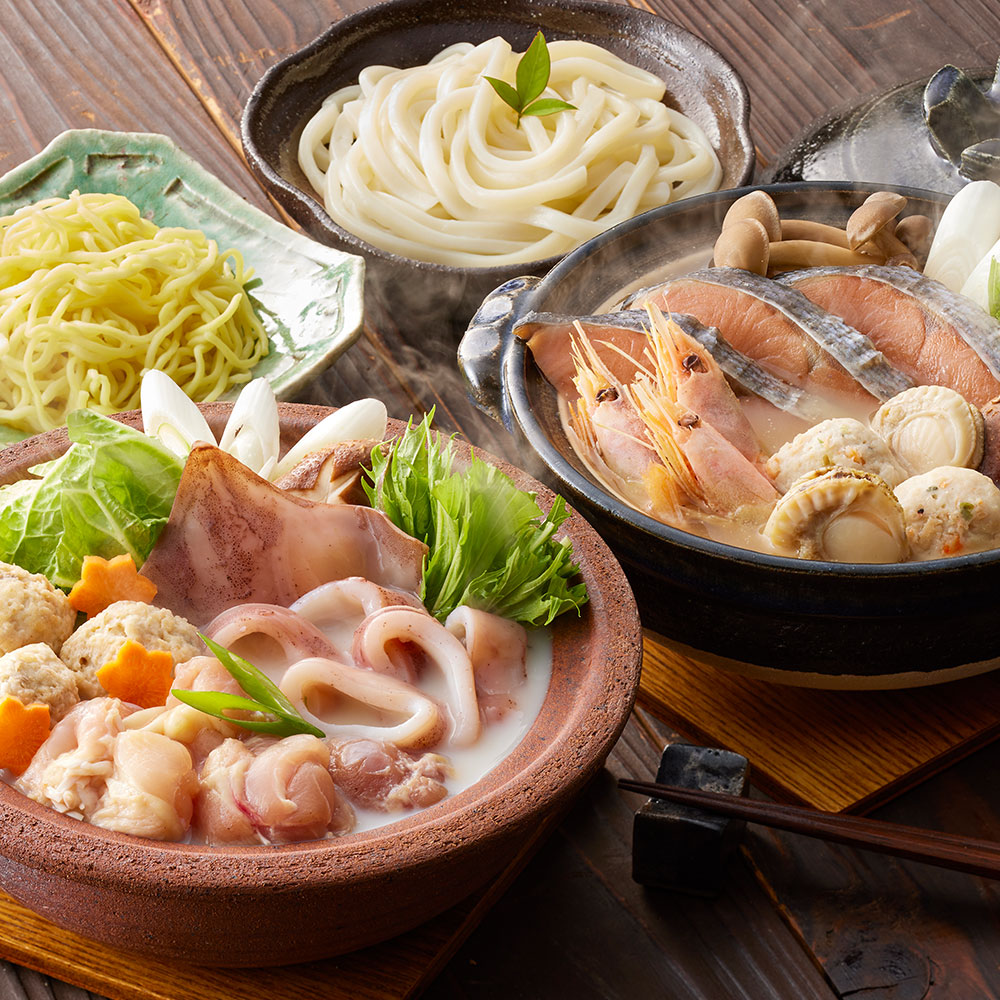 石狩鍋&鶏白湯鍋 食べ比べセット(その2)