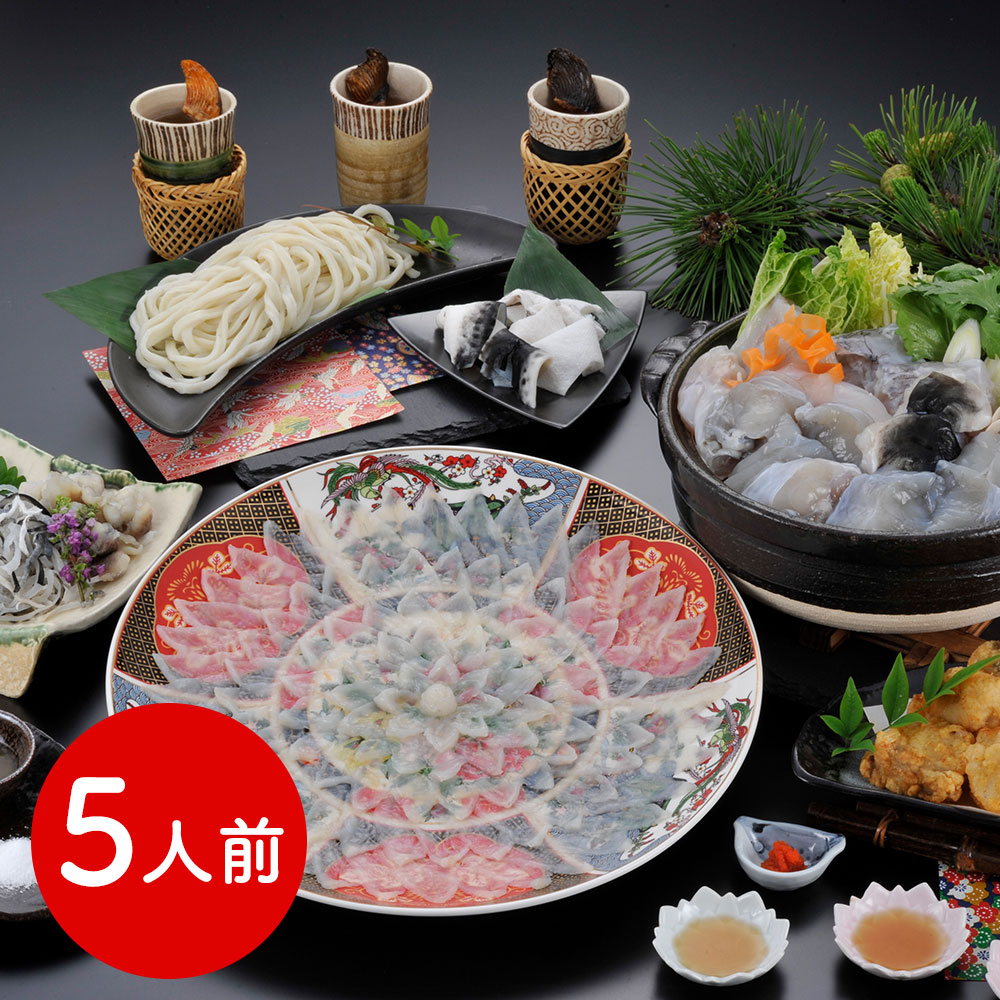 福岡 「ふく太郎本部」 とらふくフルコース (5人前)