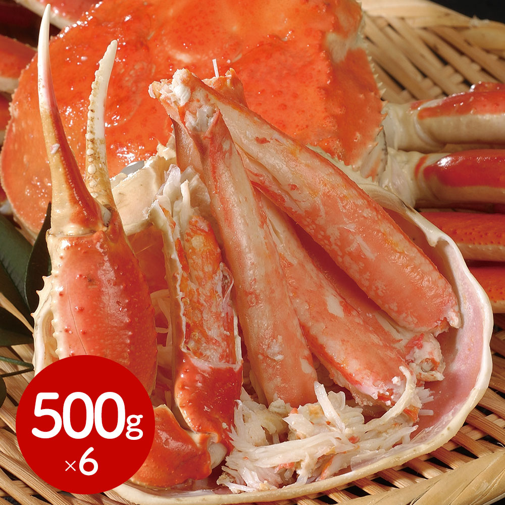 ボイルずわいがに姿 500g×6杯