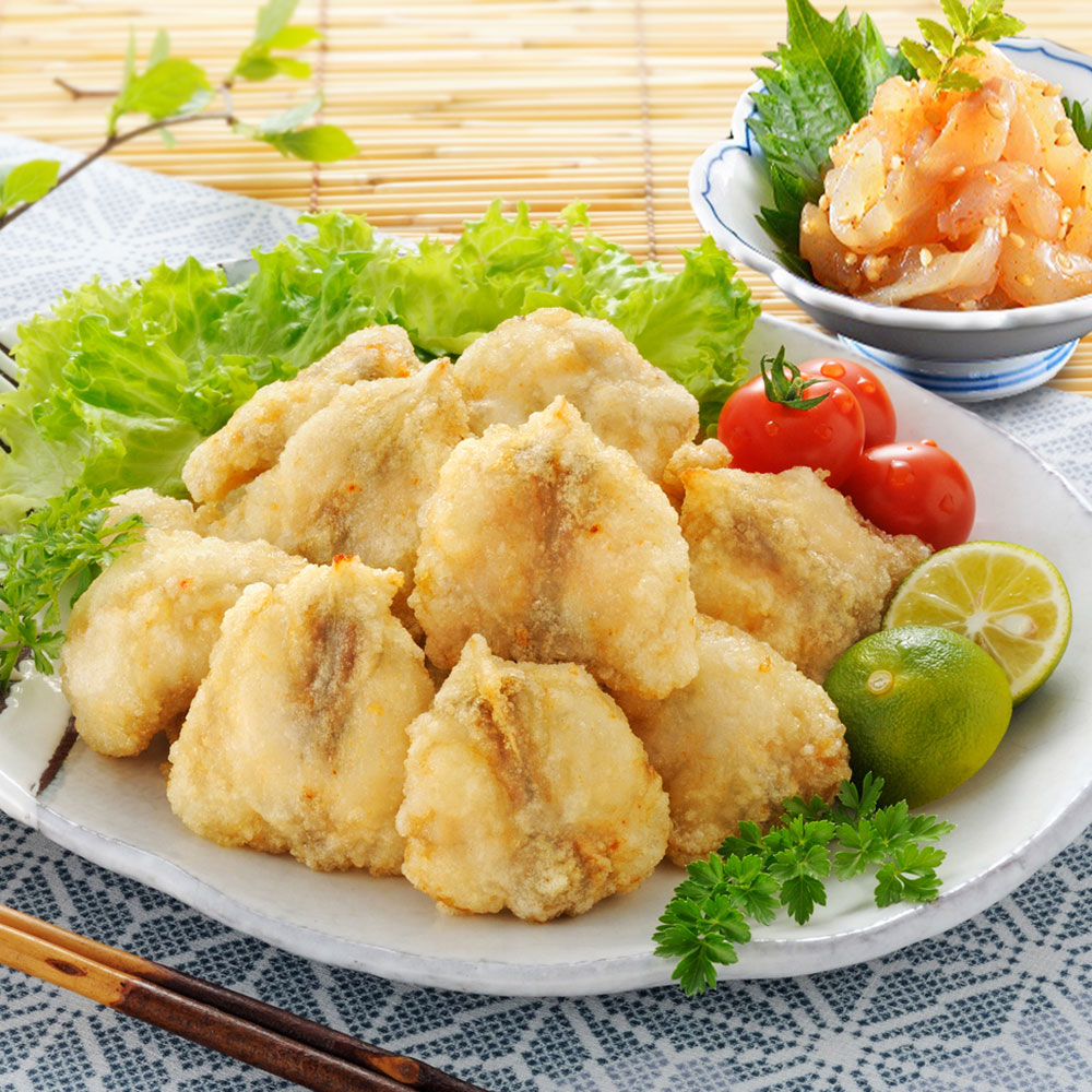 「関とら本店」 ふく唐揚げ・とらふく塩辛セット （ふぐ唐揚げ300g、とらふぐ塩辛60g）