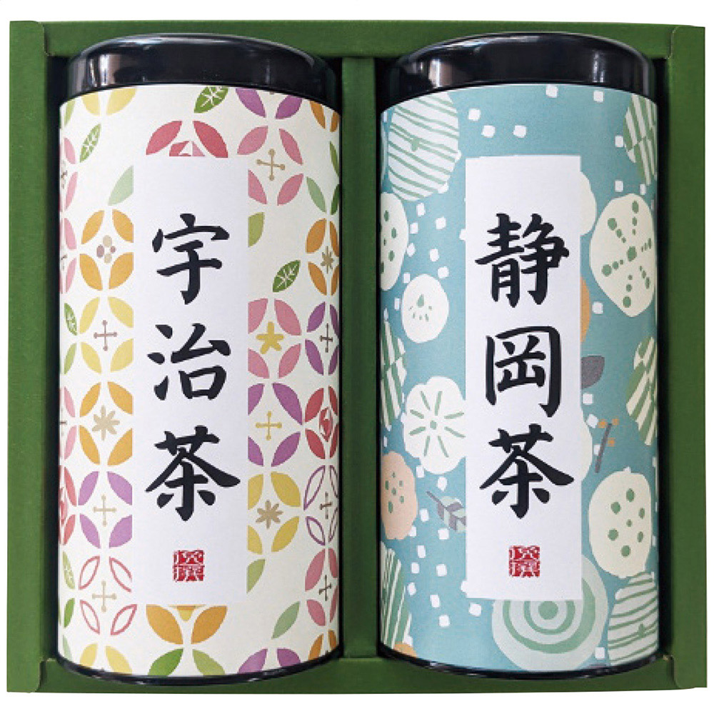 産地銘茶詰合せ(宇治茶・静岡茶各1缶)(その2)