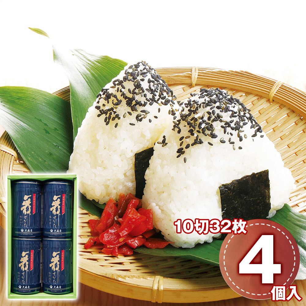 大森屋 舞すがた味のり卓上詰合せ 4個