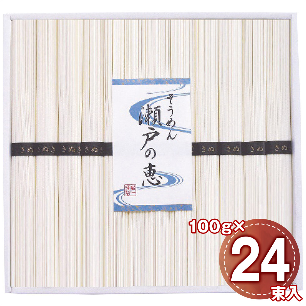 そうめん 瀬戸の恵 100g×24束 恵-50