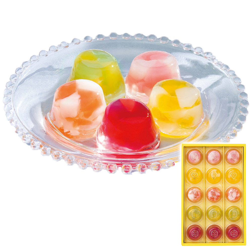 ひととえ ピッコロドルチェ(ピーチ&グレープフルーツ・アップル&パイン・マンゴー&ライチ・レモン&ライム・カシス&ストロベリー各3個)
