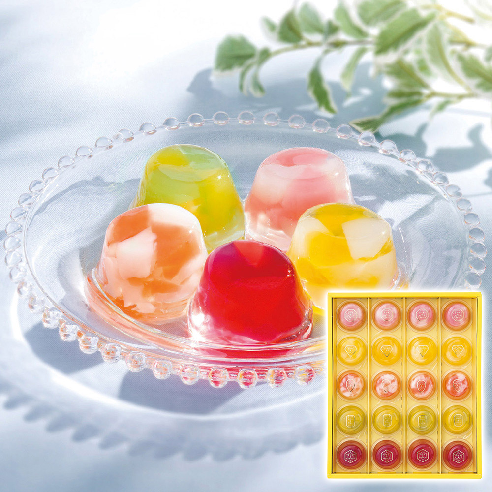 ひととえ ピッコロドルチェ(ピーチ＆グレープフルーツ・アップル＆パイン・マンゴー＆ライチ・レモン＆ライム・カシス＆ストロベリー各4個)