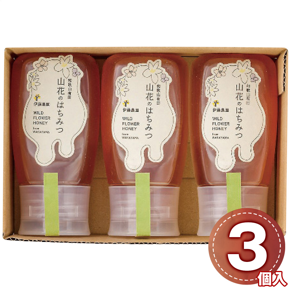 伊藤農園 山花はちみつ3個セット 300g×3個 n612-1-3g